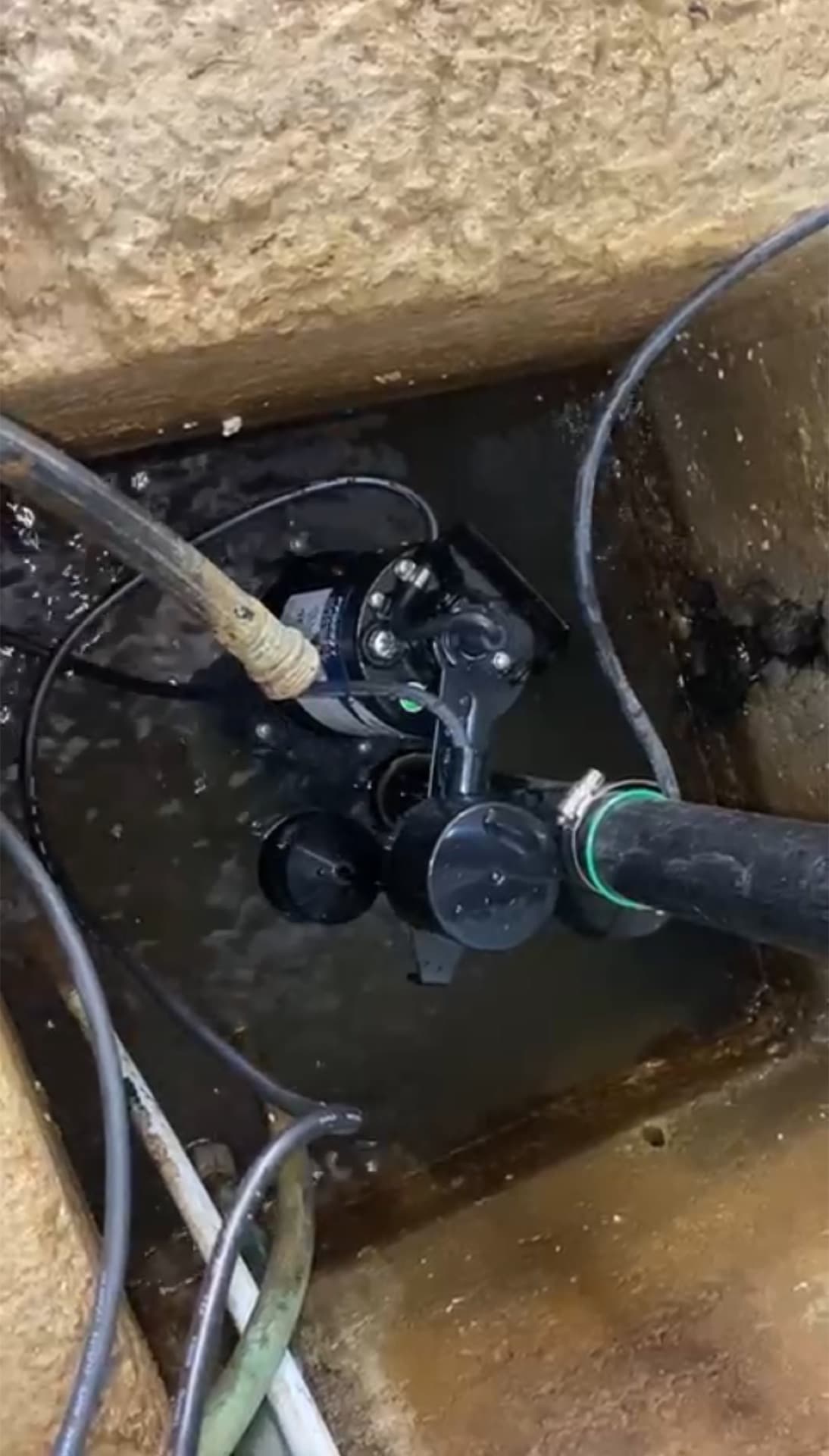 Sump pump system installed by Relica Comforts
