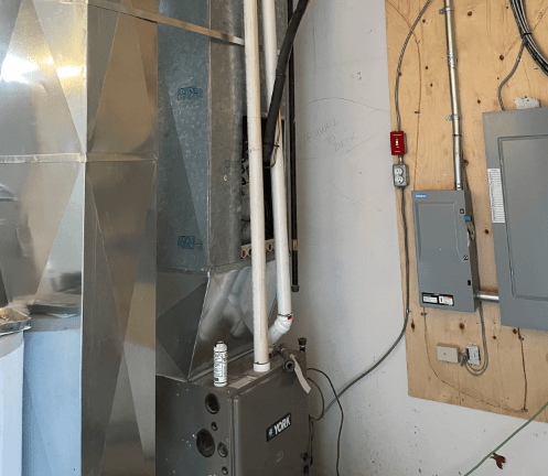 High-efficiency furnace installed by Relica Comforts